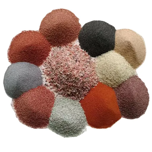 شن رنگی دکوراتیو برای تزئین گلدان و فضای سبز