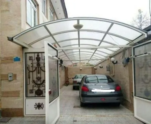 تصویر اجرای سایبان در مدلهای متنوع و مقاوم سایبان مغازه تا پارکینگ