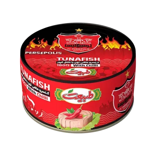 تصویر کنسرو ماهی تون پرسپولیس با فلفل