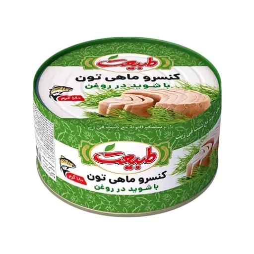 تصویر کنسرو ماهی تون با شوید طبیعت