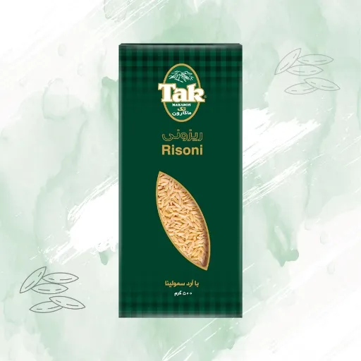 تصویر کارتن 20 عددی ماکارونی ریزونی تک ماکارون 500g