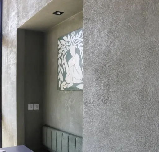 تصویر رنگکاری ساختمان لاکچری میکروسمنت